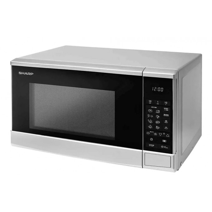 Микроволновая печь соло SHARP R-20GM-SL2 серебристый 600016079626